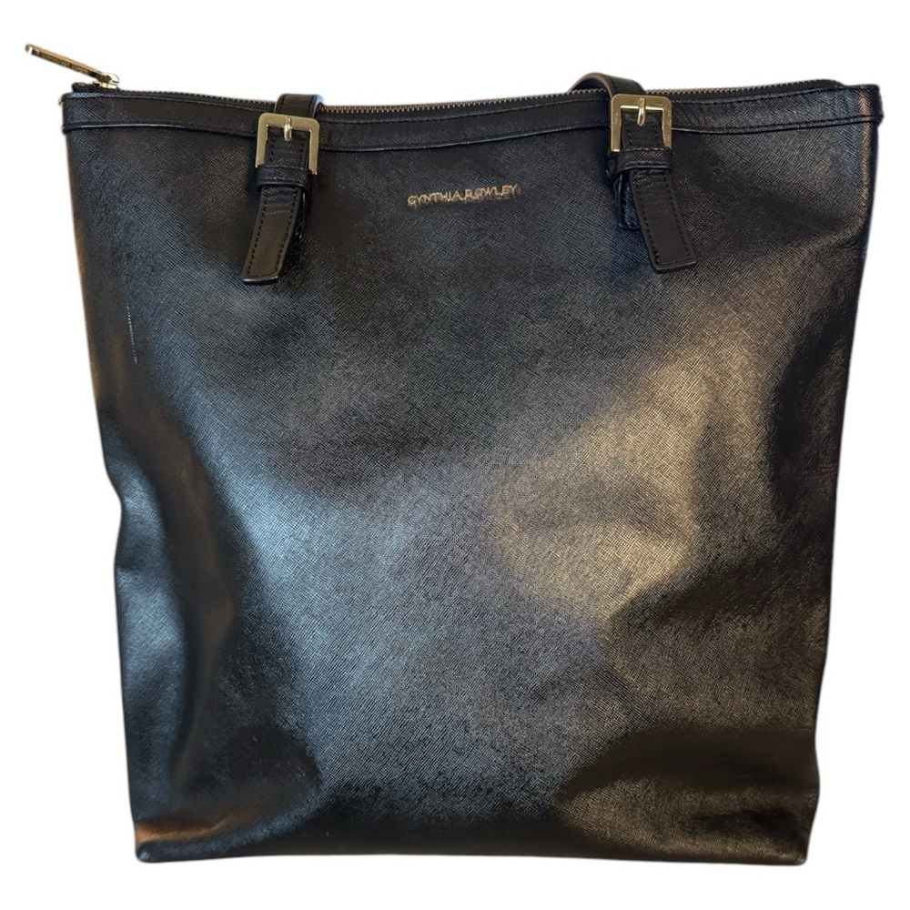 Cynthia Rowley Black Leather Versatile Handbag